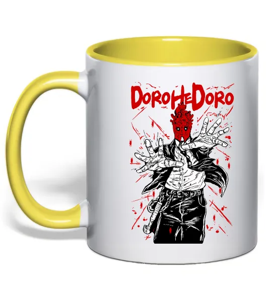 Чашка з кольоровою ручкою Dorohedoro Shin Лимонний фото