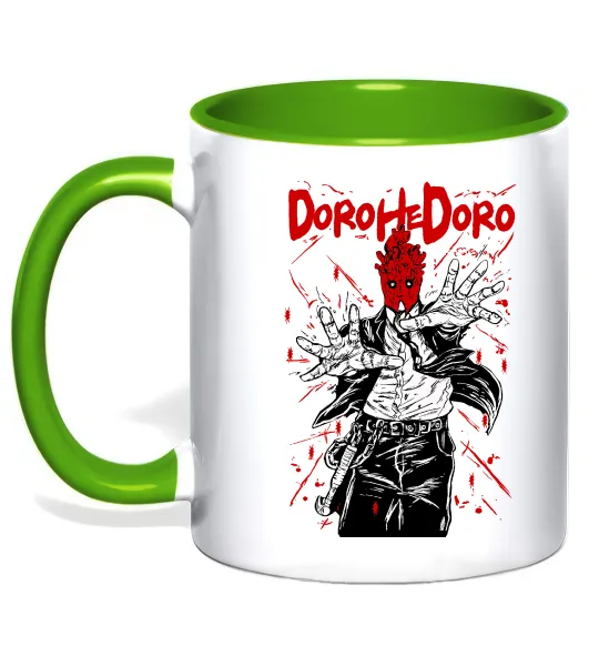 Чашка з кольоровою ручкою Dorohedoro Shin Лаймовий фото