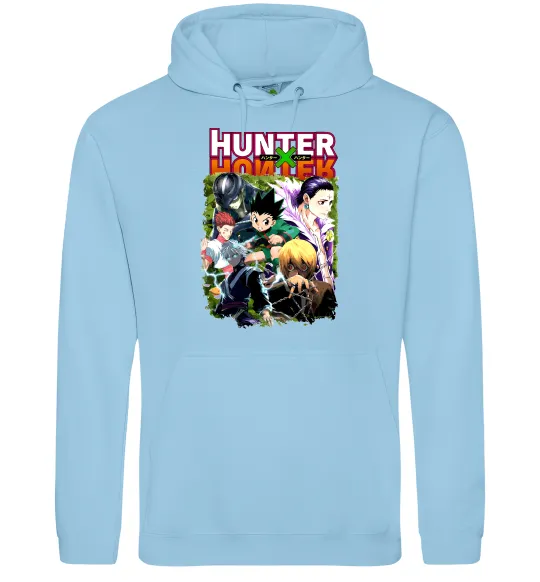 Чоловіча толстовка (худі) Хантер х Хантер Блакитний фото