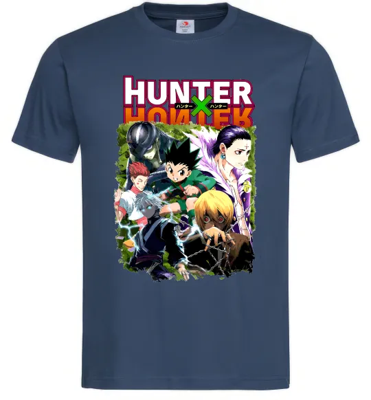 Чоловіча футболка Хантер х Хантер Темно-синій фото