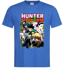 Чоловіча футболка Hunter x hunter постер Темно-синій фото Чоловіча футболка Hunter x hunter постер Темно-синій фото