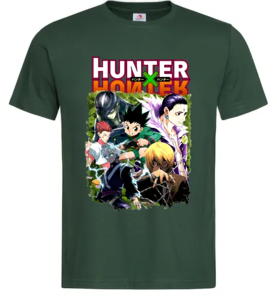 Чоловіча футболка Хантер х Хантер Темно-зелений фото