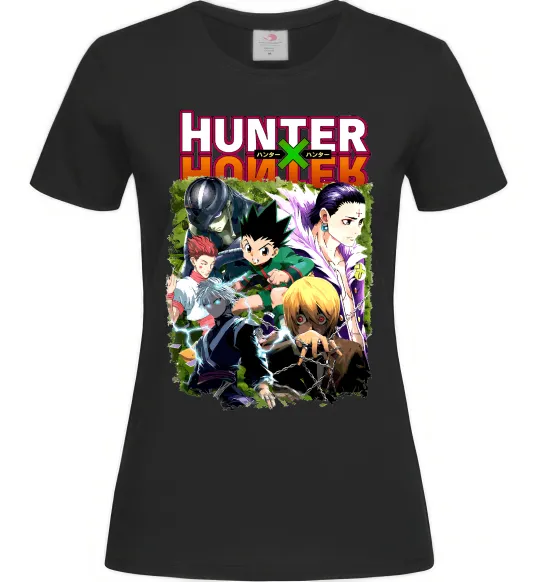 Женская футболка Хантер х Хантер Черный фото