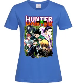 Женская футболка Хантер х Хантер Ярко-синий фото