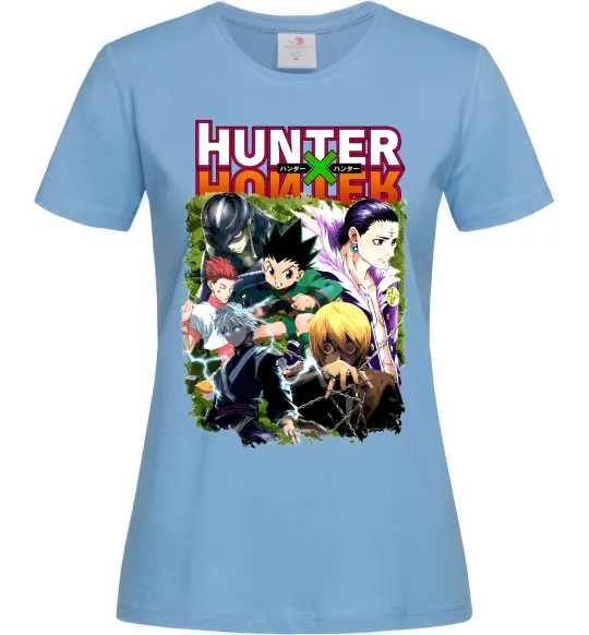 Женская футболка Хантер х Хантер Голубой фото