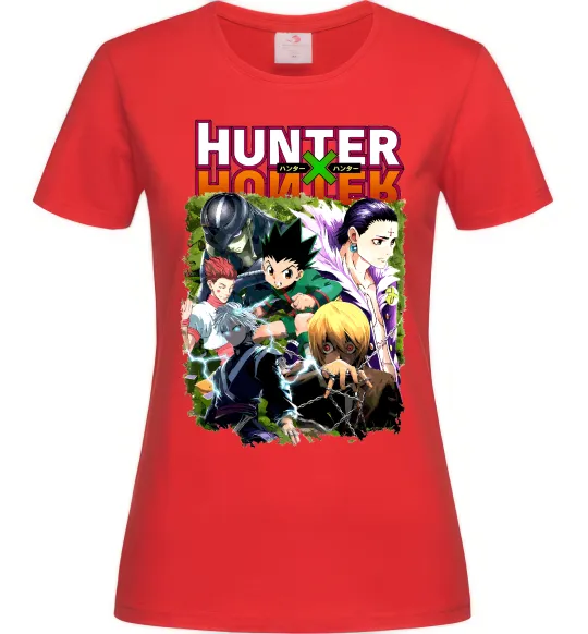 Женская футболка Хантер х Хантер Красный фото