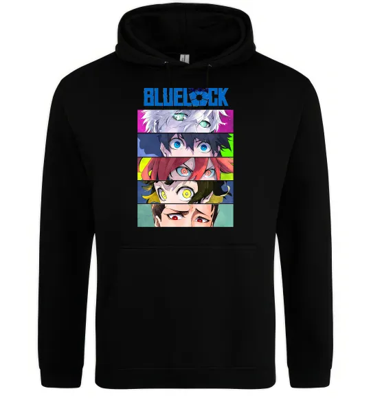Чоловіча толстовка (худі) BlueLock eyes Чорний фото