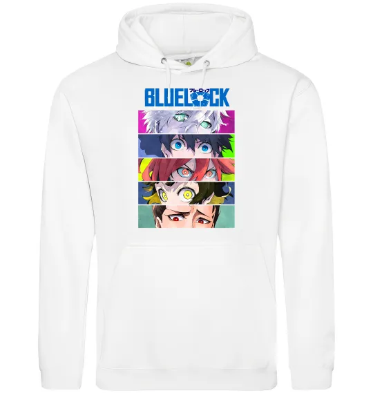 Чоловіча толстовка (худі) BlueLock eyes Білий фото