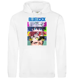 Чоловіча толстовка (худі) BlueLock eyes Білий фото