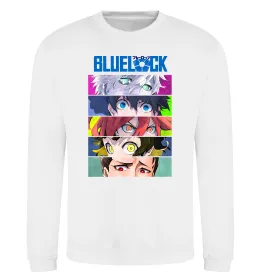 Світшот BlueLock eyes Білий фото