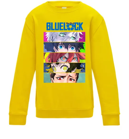 Детский Свитшот BlueLock eyes Солнечно желтый фото