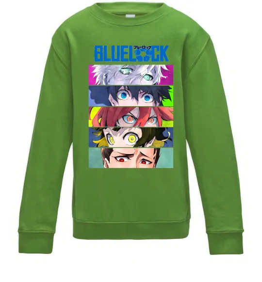 Детский Свитшот BlueLock eyes Лаймовый фото