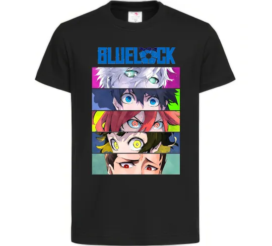 Детская футболка BlueLock eyes Черный фото