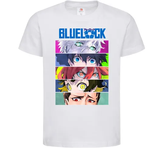Детская футболка BlueLock eyes Белый фото