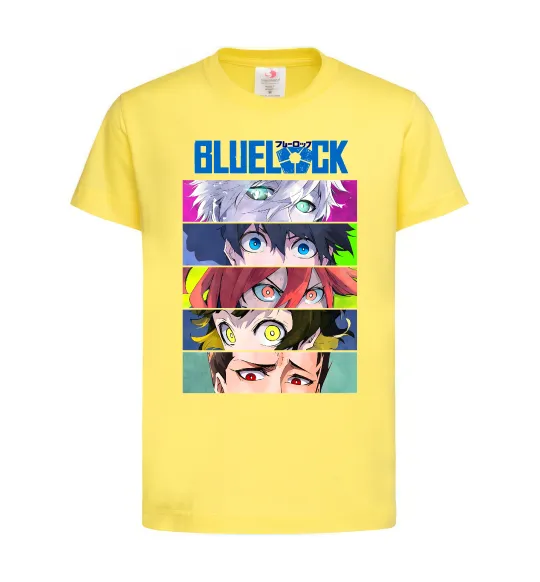 Дитяча футболка BlueLock eyes Лимонний фото