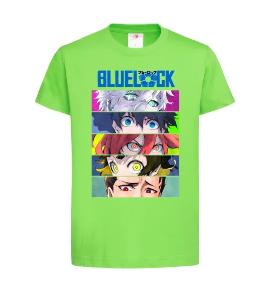 Дитяча футболка BlueLock eyes Лаймовий фото