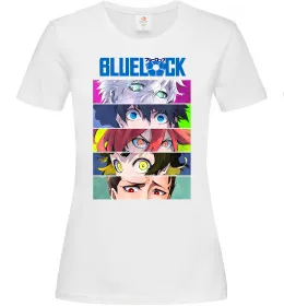 Женская футболка BlueLock eyes Белый фото