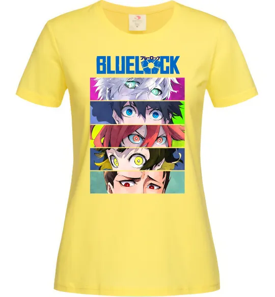 Женская футболка BlueLock eyes Лимонный фото