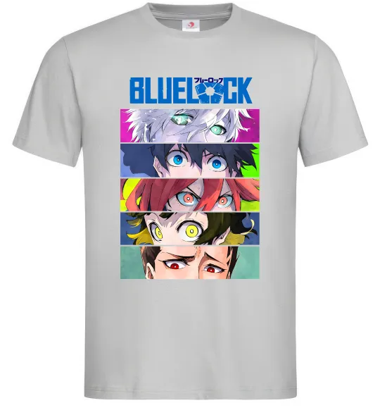 Мужская футболка BlueLock eyes Серый фото