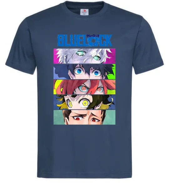 Мужская футболка BlueLock eyes Темно-синий фото
