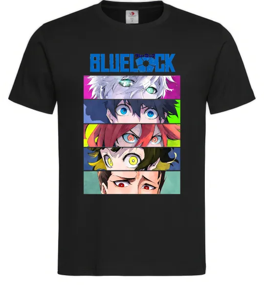 Мужская футболка BlueLock eyes Черный фото