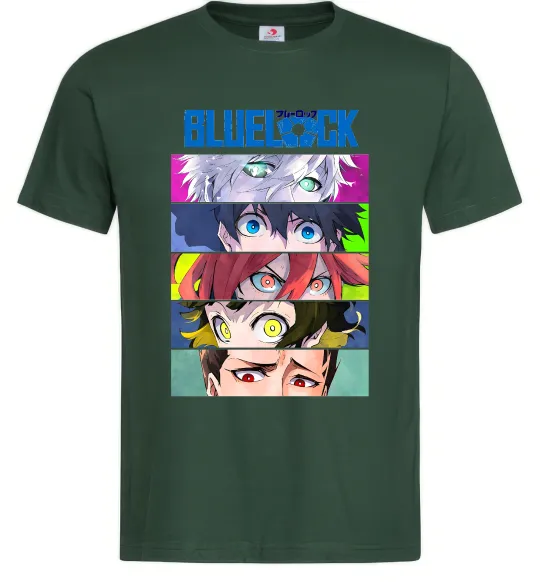 Мужская футболка BlueLock eyes Темно-зеленый фото