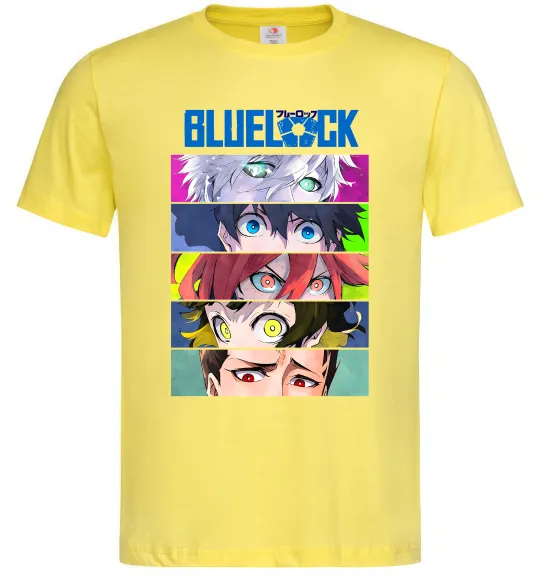 Мужская футболка BlueLock eyes Лимонный фото