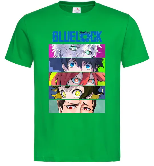 Мужская футболка BlueLock eyes Зеленый фото