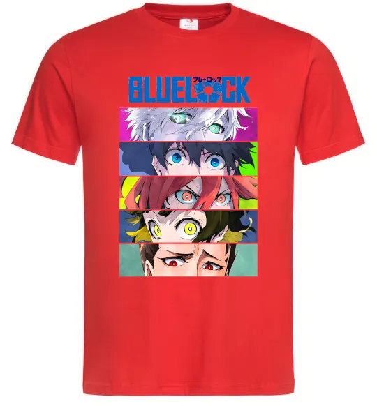 Мужская футболка BlueLock eyes Красный фото