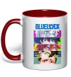 Чашка с цветной ручкой BlueLock eyes Красный фото