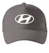 Кепка Hyundai logo, колір - чорний Серый фото
