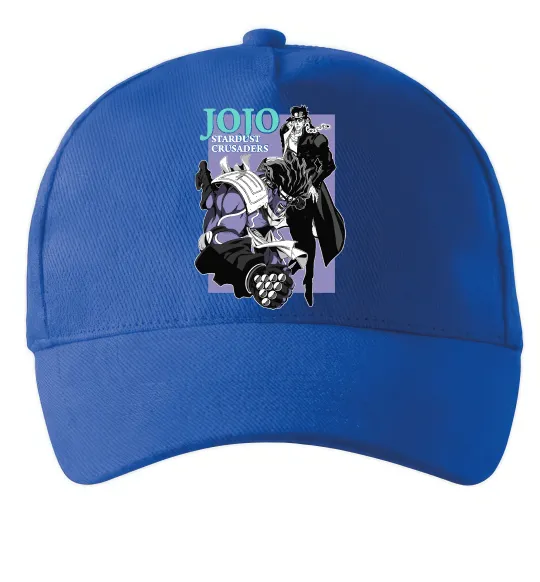Кепка Jojo stardust crusaders Ярко-синий фото