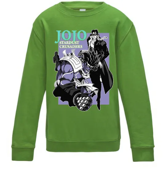 Дитячий світшот Jojo stardust crusaders Лаймовий фото