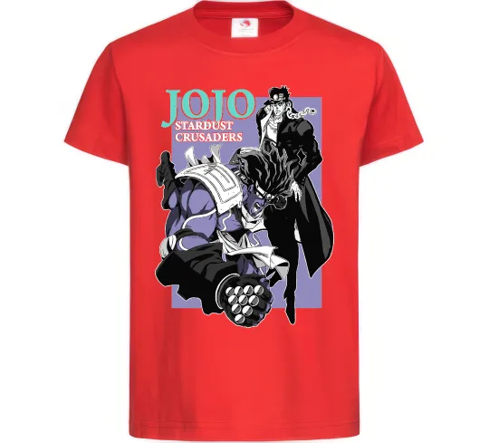 Детская футболка Jojo stardust crusaders Красный фото