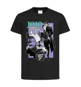 Детская футболка Jojo stardust crusaders Черный фото