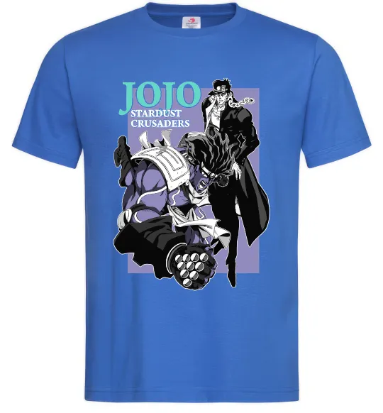 Чоловіча футболка Jojo stardust crusaders Яскраво-синій фото