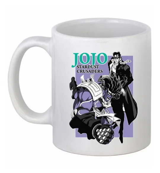 Чашка керамічна Jojo stardust crusaders Білий фото