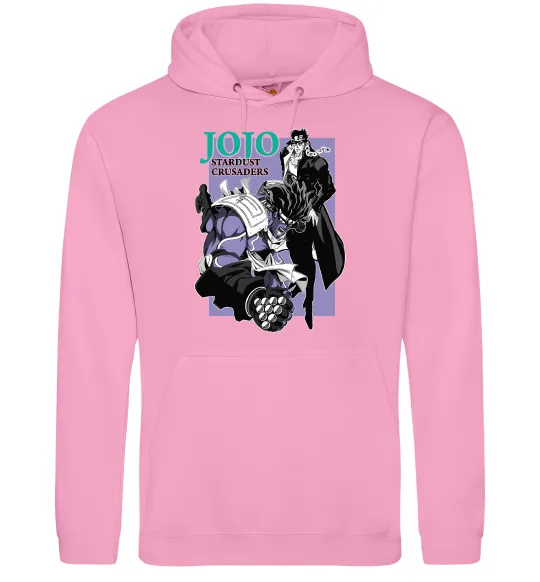 Женская толстовка (худи) Jojo stardust crusaders Розовый фото