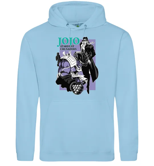 Женская толстовка (худи) Jojo stardust crusaders Голубой фото