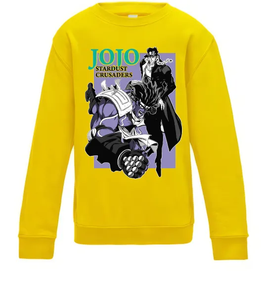 Дитячий світшот Jojo stardust crusaders Сонячно жовтий фото