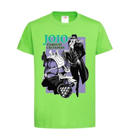 Детская футболка Jojo stardust crusaders Лаймовый фото