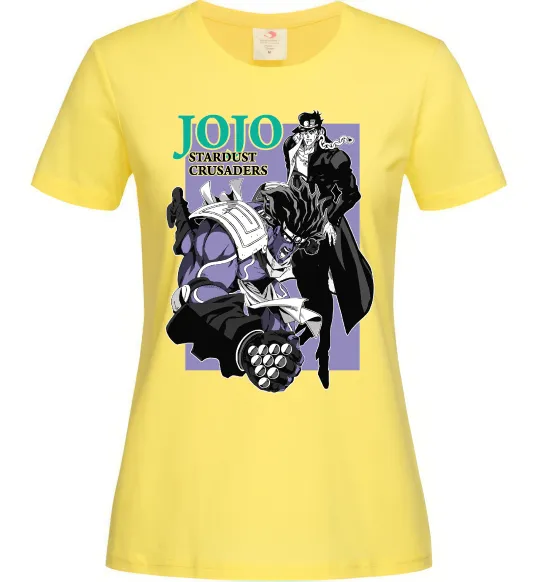 Жіноча футболка Jojo stardust crusaders Лимонний фото