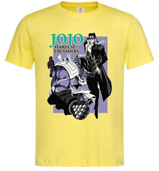 Чоловіча футболка Jojo stardust crusaders Лимонний фото