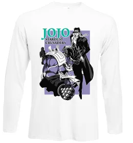 Лонгслів Jojo stardust crusaders Білий фото