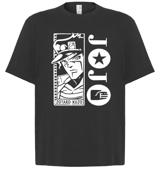 Футболка Оверсайз Jotaro Kujo Чорний фото