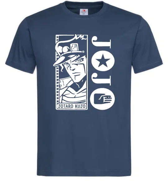Чоловіча футболка Jotaro Kujo Темно-синій фото