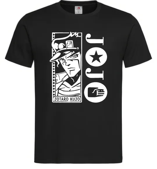 Чоловіча футболка Jotaro Kujo Чорний фото