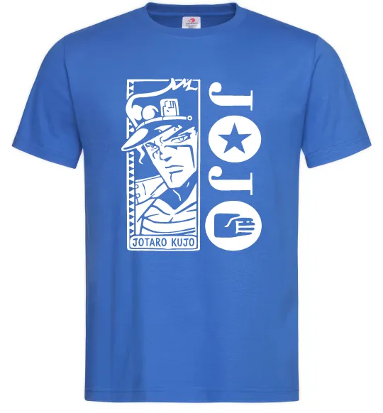 Чоловіча футболка Jotaro Kujo Яскраво-синій фото