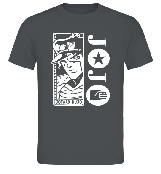 Чоловіча футболка Jotaro Kujo Графіт фото