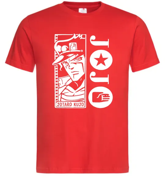 Чоловіча футболка Jotaro Kujo Червоний фото